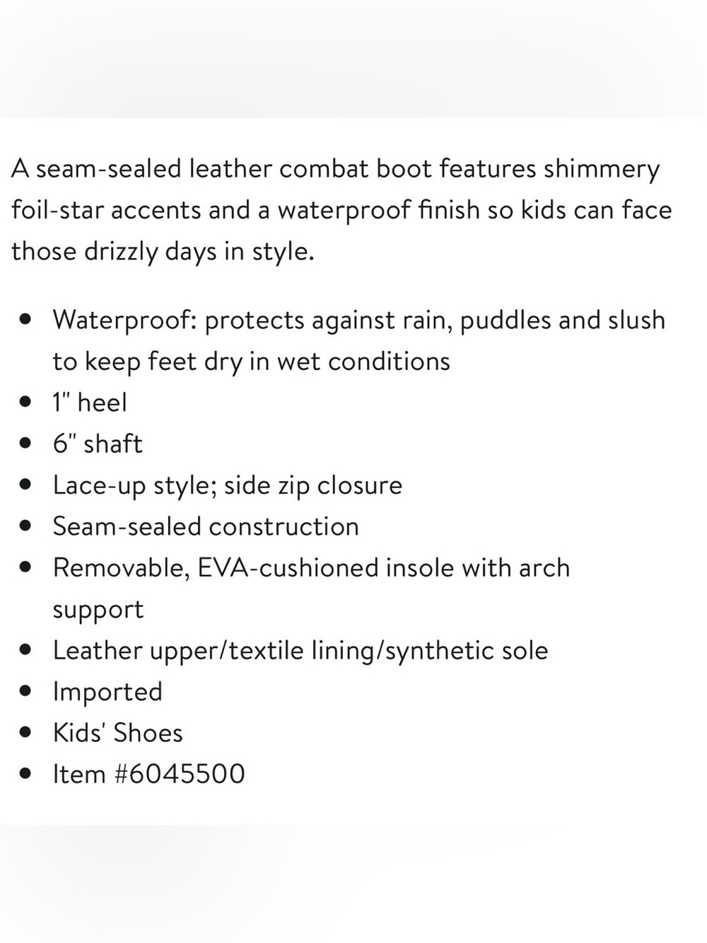 Girl’s Waterproof Sorel Leather Boots - Picture 9 of 9